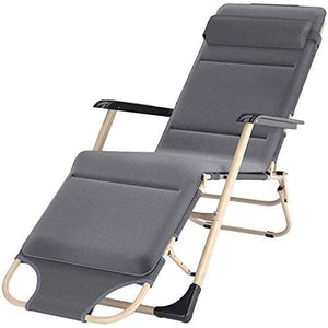 FGVBC Sedie da Giardino Sdraio Sdraio sedie da Giardino Oversize reclinabili per Persone Pesanti all'aperto Spiaggia Prato Campeggio Sedia Portatile Sedia a Sdraio Pieghevole con Cuscini reclinabile