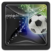 Calcio sportivo 3 PCS Pomelli per Porta, Pomolo per Mobile, Pomelli per Mobili con Viti, Maniglia per Armadietto, Pomelli per Porta, Pomelli per Cassetti per Porta, Armadio, Cassetto e Credenza