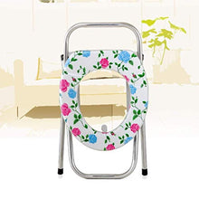 Sgabelli da Bagno Pieghevoli Sedia da Bagno per Toilette Mobile Acciaio Inossidabile Donne Incinte 33 57 50 cm 94