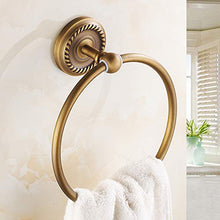 KTMK Set di Accessori per Il Bagno in Ottone Anticato Accessori in Ottone Anticato Porta Accappatoio, Porta Carta, Set di Asciugamani da Bagno con Anello Portasciugamani, Set Completo da 5 Pezzi
