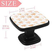 Acquerello di volpe 4 PCS Pomelli per Porta, Pomolo per Mobile, Pomelli per Mobili con Viti, Maniglia per Armadietto, Pomelli per Porta, Pomelli per Cassetti per Porta, Armadio, Cassetto e Credenza