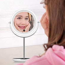 LLG Household Items& Specchio for Il Trucco, Smart Desktop LED Fill Light può Essere lanciato HD Desktop Cosmetic Mirror R09