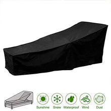 tropicalboy Copertura per Sedia a Sdraio Protezione per Tutte Le Stagioni Oxford Quality Impermeabile e Resistente ai Raggi UV (1, Nero)
