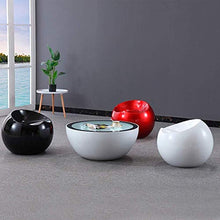 LINXUAN Moderna in Fibra di Vetro Sgabello Globo della Sfera Sdraio da Spiaggia, for la Sedia dell'ufficio Backless Tea Time Chat Bussiness Fashion Communication 0814 (Color : Yellow)