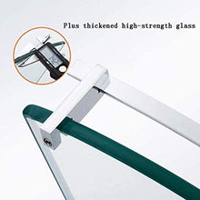GDFEH Scaffali d'angolo del bagno Pieno pieno di rame doppio ripiani di vetro doccia angolo di vetro Scaffale di vetro temperato Scaffale da bagno 16.2 × 13,7 × 9.6 pollici