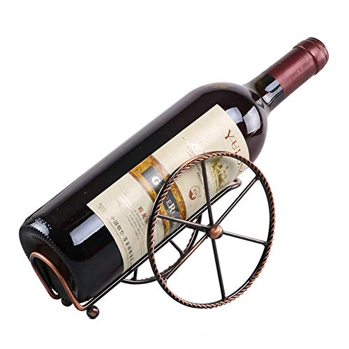 DMDMJY Piccola Torretta Supporto A Forma Wine Rack, Decorazione Domestica Creativa Rack Controsoffitto Display Wine Bottle Holder Singolo