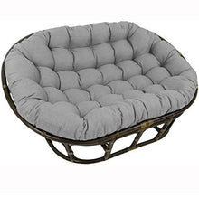 ZWPY Cuscino Doppio Papasan Grigio, Cuscini per sedie a Cesto sospesi-Nessuna Sedia, Cuscino per Sedia Amaca a Uovo Appeso per Giardino con Patio