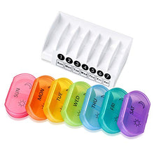 DLMSDG Portapillole 7 Giorni, Organizer Pillole Settimanale, Dispenser per Pillole Portatile, sigillato, Impermeabile, è Piccolo e Perfettamente Adatto per i Viaggi, 2 pz