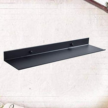 Yardwe Mensole da Bagno a Parete per Il Bagno Nero Porta Sapone per Doccia Scaffale da Cucina Scaffale da Bagno con Caddy Organizer (50cm)