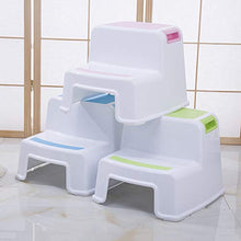 DXXWANG Step Sgabello Sgabello per Scarpe Poggiapiedi Sgabello Basso Sgabello per Bambini,Leggero Antiscivolo Plastica Soggiorno Bagno Camera da Letto Giardino Bagno/Verde / 32×36×26cm