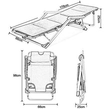 SHUAIIJUAN Sedia per il tempo libero domestico Giardino Sdraio da spiaggia Sedia - regolabile Poggiatesta pieghevole Reclining Prato Lounge sedie da campeggio spiaggia sedia di svago for Outdoor Patio