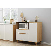 LULUVicky in Piedi Bagagli Petto Legno Buffet Governo di immagazzinaggio Soggiorno Credenza Accent Table Cassetto Bassa Credenza (Color : White, Size : 90x40x94cm)