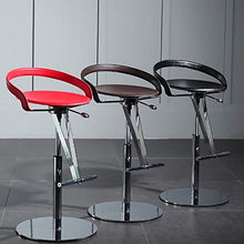 ZWJ-sgabelli da bar regolabili in acciaio sgabelli da bar per la colazione a casa bancone cucina bar sgabelli con poggiapiedi e sedili ergonomici (colore: marrone)
