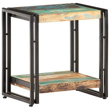 Tidyard Tavolino da caffè Vintage Industriale in Legno Massello Recupero 40x30x40 cm,Tavolino da Salotto Industriale in Legno,Tavolino per Divano in Legno,Tavolino Laterale Vintage Industriale