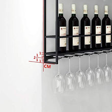 Elegante Semplicità Portabottiglie Porta Bicchiere Di Vino Portabottiglie Di Ferro Porta Calici da Parete Portabottiglie Multiuso da Parete, HJJ