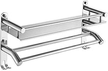 Portasciugamano Portasciugamani Mensole Per Bagno Mensola Multifunzionale Per Bagno 304 Portasciugamani Da Bagno In Acciaio Inox Mensola Portasciugamani Doppia Alta E Bassa Con Ganci M Portasciugamani