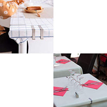 Dulau 8 Pezzi Tovaglia Clip in Acciaio Inossidabile, Gadget Molla Fermatovaglia, Morsetti per Tovaglia Esterni Porta Tovaglie Clip Holder Tablecloth Clip Regolabile, Porta Tovaglie per Outdoor Party