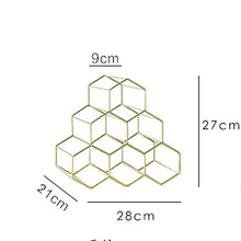LHQ-HQ Bottiglia di Vino Wine Rack Rack Creativa Semplice Metallo Bottiglia Stabile Wine Rack Decorazione Domestica Multi-Funzione Display Rack Wine Rack