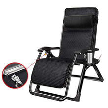 SHUAIIJUAN Sedia per il tempo libero domestico Relaxer Sdraio da giardino pieghevole sedie reclinabili Outdoor Lounge Chair con poggiatesta for Beach Patio campeggi ponte 150KG Peso Capacità
