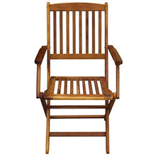 vidaXL Legno Massello di Acacia Set da Pranzo per Esterni 7 pz Tavolo e Sedie