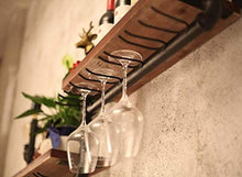DJSMjbj - Portabottiglie per vino in stile retrò, stile industriale per tubi dell'acqua
