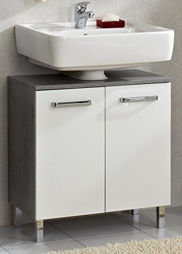 Pelipal 913 Hanau Mobiletto per lavabo, Legno, Effetto Cemento, 33,0 x 60,0 x 62,0 cm
