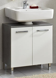Pelipal 913 Hanau Mobiletto per lavabo, Legno, Effetto Cemento, 33,0 x 60,0 x 62,0 cm