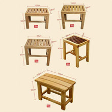 Sgabello per Doccia Sgabello per Bagno in Legno massello Antiscivolo Comodo Sgabello per Doccia Sedia per riporre e rifinire Il Bagno per Interni ed Esterni, Rovere Medio