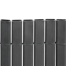 jarolift Premium Canniccio PVC per Giardino/Schermo divisore e Protettivo frangivista per Recinzione da Giardino 80 x 800cm (1x 3m + 1x 5m di Lunghezza) Incluso Profilo di Copertura, Grigio