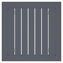 CLP Tavolo Giardino Quadrato Ocean in Polipropilene - Tavolino Salotto Giardino in Robusta Plastica Resistente ai Raggi UV e Facile da Pulire I, Colore:Grigio Scuro