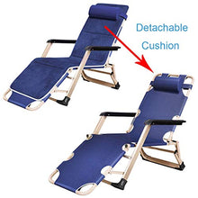 SHUAIIJUAN Sedia per il tempo libero domestico Blu pieghevole Prato Lounge Chairs Sdraio da spiaggia Sedia a sdraio da giardino reclinabile Sedia con Headrest- patio esterno, campeggio, spiaggia, lato