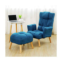 LYQ Pigro Divano Letto Singolo Balcone Camera da Letto Lettura Libro Pieghevole Casuale Divano Posteriore reclinabile (Colore : Blu)