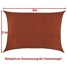 BB Sport Tenda Velo Sole 5m x 6m Terracotta Vela Sole Ombreggiante HDPE Protezione Solare UV 90% Parasole Giardino Esterni