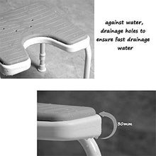 Sgabello da bagno JUNshower feci doccia / vasca da bagno Sgabelli 304 acciaio inossidabile stent doccia Sedile Sgabello for anziani / disabili AntiSlip Mats Doccia Sedia Heavy Duty in Blue Max.250 kg