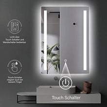 Azione top!Specchio bagno con LED, Lindau 50 x 70 cm, specchio da bagno con LED, classe di efficienza energetica A +