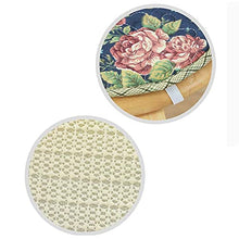 HYLX Cuscino Sedile, Cuscino Sedia, Cuscino Sgabello Rotondo, Cuscino Sedia Floreale Antiscivolo in Cotone Spesso, per Giardino, terrazza Esterna