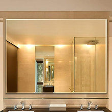 JKCKHA Bagno Specchio smussato Versatile Trucco dello Specchio a Parete Senza Telaio Sink Specchio (Dimensioni: 45 * 60cm) Decorazioni per la casa