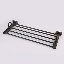 WHSS. Europeo retrò 304 in Acciaio Inox Portasciugamani Portasciugamani Verniciato Nero Bagno Bagno Doppio Rack