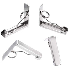 Cobeky - Set di 8 clip per tovaglia da picnic, in acciaio, flessibile, per tovaglia, per picnic, tendoni, matrimoni, feste di laurea