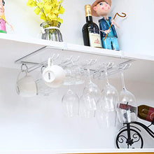 Moderno Arte del Ferro Vino Cremagliera di Vetro Appeso Multifunzione Senza Unghie Portabicchieri da Vino Cucina Bar caffè semplicità Elegante Collegare Cremagliera del Vino