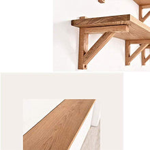 Elegante Semplicità Scaffale a Muro Scaffalature Sospese Scaffali in Legno Massello Camera da Letto, 40 cm / 60 cm / 80 cm / 100 cm / 120 cm, HJJ,