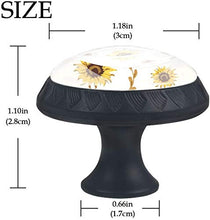 Girasole modello vintage retrò Pomelli per Porta Set di 4 Pomelli per Mobili Manopole per Cassetti Cucina Armadio Vetro