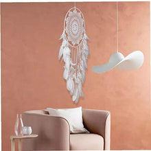 Dream Catcher Hanging decorazione della parete di tessuto Handmade Large White Dream Catcher con Piume per accessori per la casa in camera Mobili da giardino