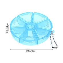 HEALLILY Portapillole settimanale Porta pastiglie Tascabile Contenitore Pillole Dispenser Pillole settimanale da Viaggio Portatile (Blu)