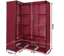 Armadio ad angolo sportivo Armadio pieghevole in tela Armadio Scaffali Scaffali 169 x 130 x 45 cm in vari colori