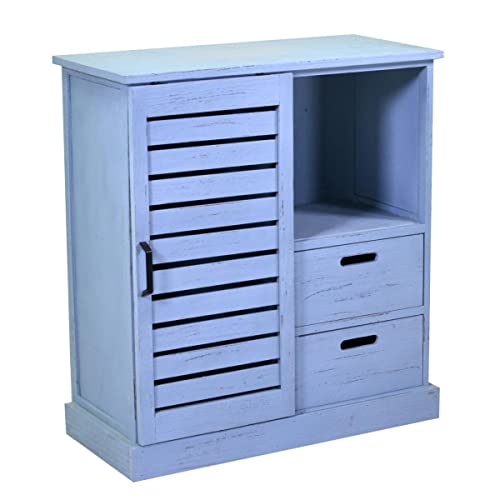 Vacchetti Giuseppe Persiana Mobiletto, Legno, Blu, Grande