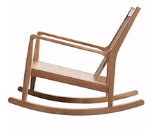XinQing-Sedia a Dondolo Sedia a Dondolo in Legno massello Nordico Sedia da Giardino all'aperto Balcone Salotto, Blu