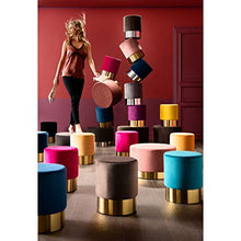 Kare Design Sgabello Cherry Fucsia/Ottone Ø35cm