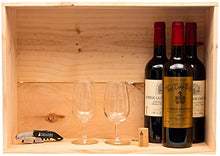Mabouteille - Cassetta di vino in legno, per conservare e decorare (equivalente a 6 bottiglie, personalizzabile