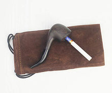 Piccola pipa da tabacco, tabacco/sigaretta Pipa da fumo in legno a doppio uso, comoda da impugnare, con attrezzi, A2